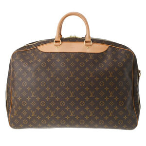 Louis Vuitton Monogram Alize Trois Poches Brown Canvas Boston Bag